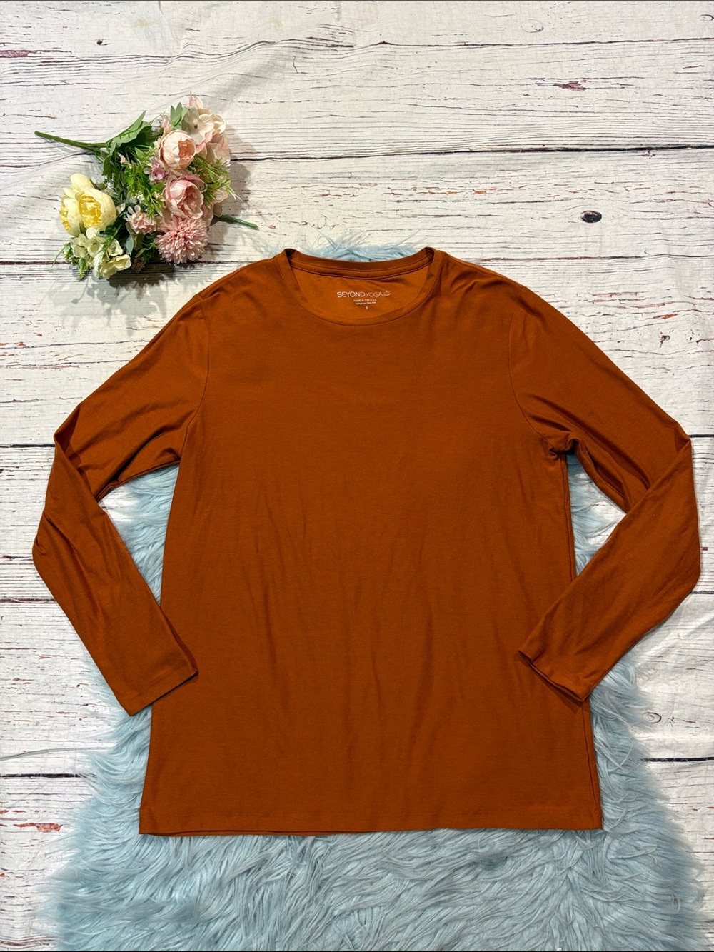 Beyond Yoga Rust Featherweight Always Beyond Long-Sleeve Crew Shirt - Men's